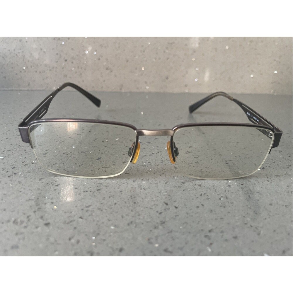 SUPERFLEX SF-424 C.3 brown SPORTS WRAP EYEGLASSES FRAMES ONLY half rim 54-18-145
